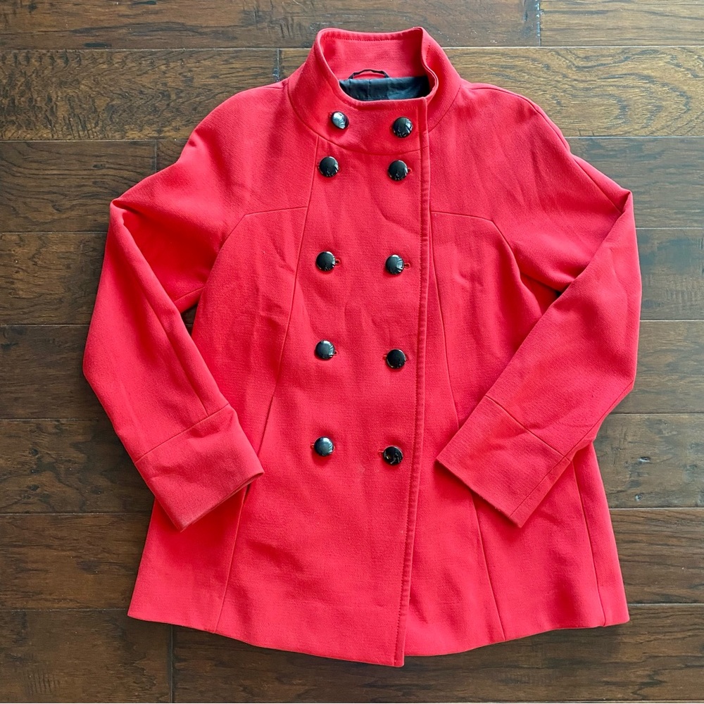 Red Fall/Winter Jacket - Size 8